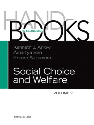 cover image of Handbook of Social Choice and Welfare